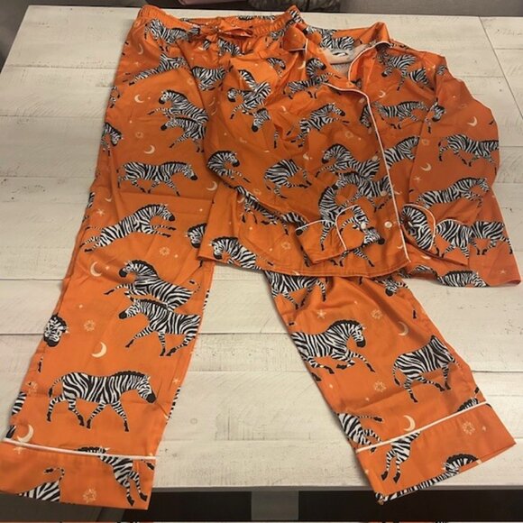 Averie Two-Piece Zebra Print Pajama Set - Picture 2 of 5